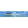 Selbstklebende Borte Insel blau