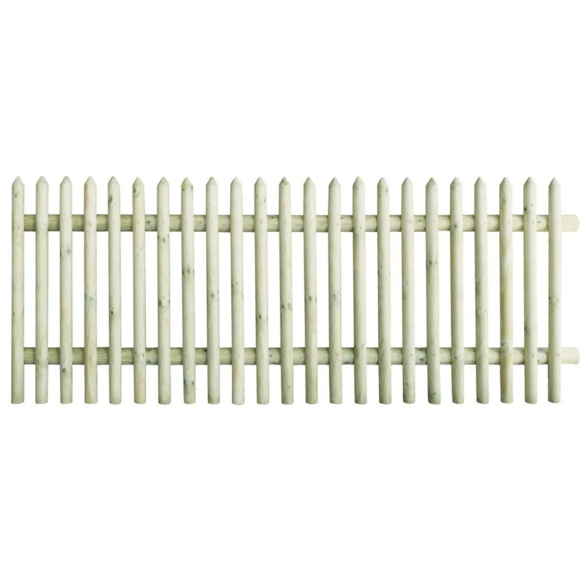 Senkrechtzaun 250 x 100 cm Latten 55 mm kdi-grün