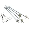 ShelterLogic Weidezelt Zubehör Bodenanker 4 Stück 69cm Silber