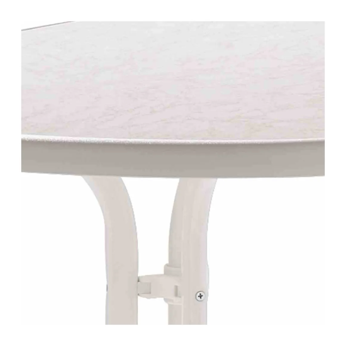 SIEGER Boulevardtisch 152 140 x 90 x 72 cm höhenverstellbar weiß