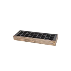 SIENA GARDEN Anzuchtholzkiste 27er Topfplatte 50 x 16 x 6 cm