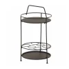 Siena Garden Beistelltisch Siero 42 x 74 cm schwarz