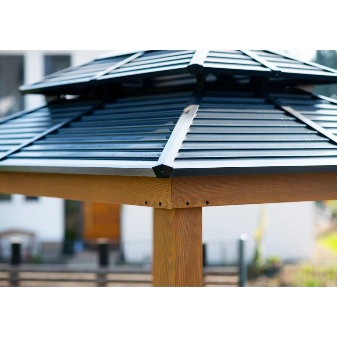 Sojag Pavillon BBQ Maui 158x249x278cm Holzoptik
