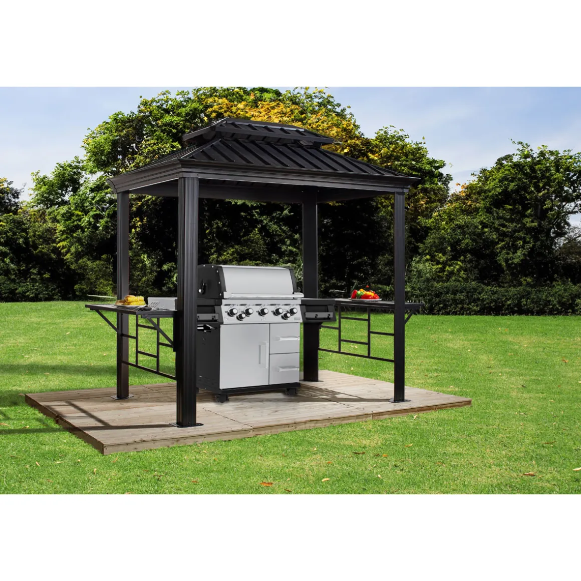 Sojag Pavillon BBQ Messina 68 179x292x262cm Anthrazit
