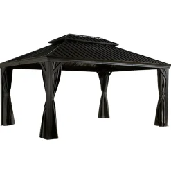 Sojag Pavillon Messina 1216 inkl. Moskitonetz 363x483x307,1cm Anthrazit