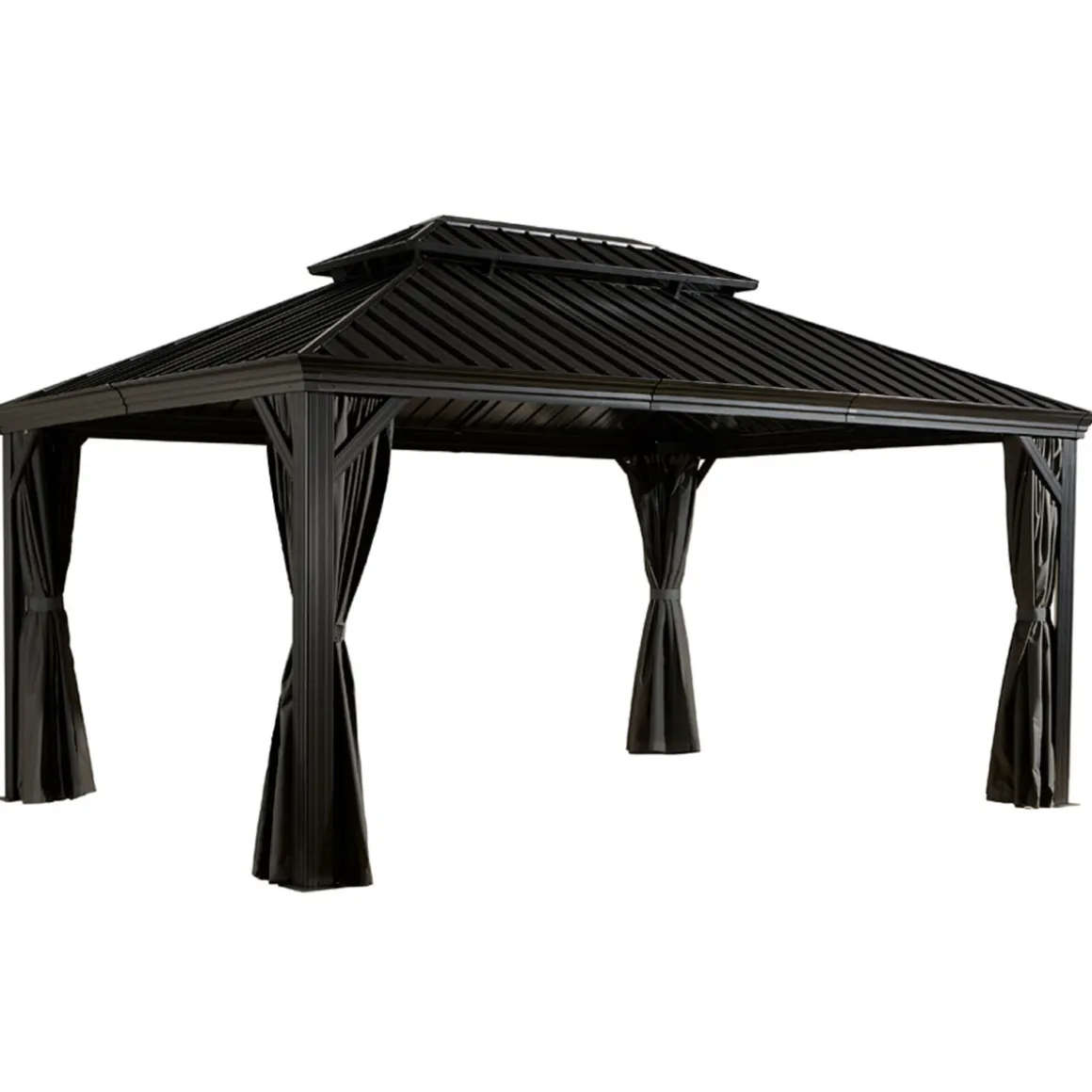 Sojag Pavillon Messina 1216 inkl. Moskitonetz 363x483x307,1cm Anthrazit