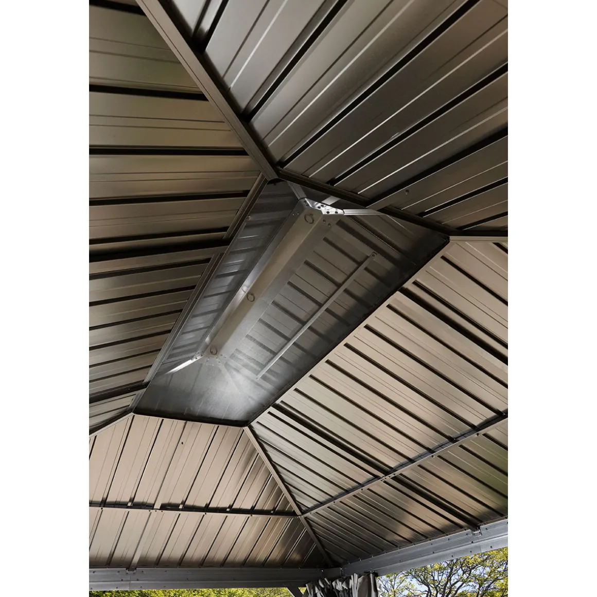 Sojag Pavillon Messina 1216 inkl. Moskitonetz 363x483x307,1cm Anthrazit