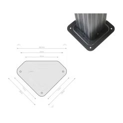 Sojag Pavillon Messina 1216 inkl. Moskitonetz 363x483x307,1cm Champagner