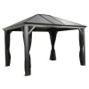 Sojag Pavillon Mykonos 1012 inkl. Moskitonetz 299x364x291cm Basaltgrau