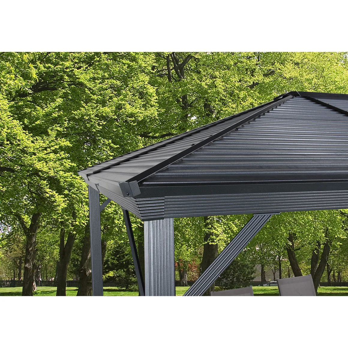 Sojag Pavillon Ventura 1014 295,5x423x261cm Basaltgrau