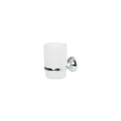 spirella Zahnputzbecher Campagne aus Glas und Metall