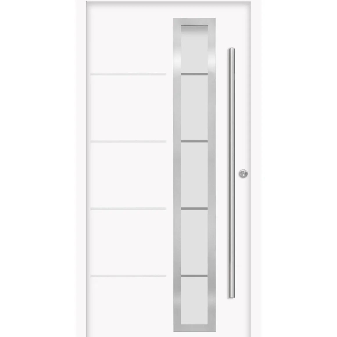 SplenDoor Premium-Haustür Passivedoor Uppsala energiesparend weiss 100 x 210 cm rechts