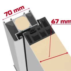 SplenDoor Premium-Haustür Passivedoor Uppsala energiesparend weiss 100 x 210 cm rechts