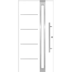 SplenDoor Premium-Haustür Passivedoor Umea RC2 energiesparend einbruchsicher weiss 100 x 200 cm rechts