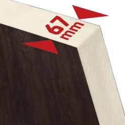 SplenDoor Premium-Haustür Passivedoor Uppsala energiesparend nussbaum 110 x 210 cm rechts