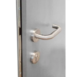 SplenDoor Premium-Haustür Passivedoor Lund RC2 energiesparend einbruchsicher grau 100 x 200 cm links