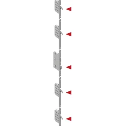 SplenDoor Sicherheits-Nebeneingangstuer NS3 RC2 auf Maß, Weiss, Rechts