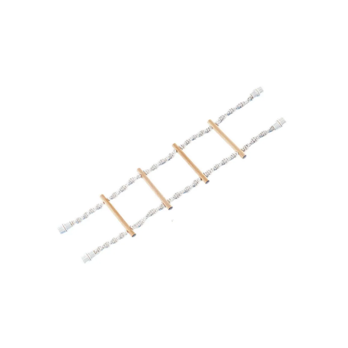 Strickleiter Cage Toy weiß 4 Stufen 65 x 16 cm mit Schraubbefestigung