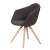 Stuhl „Chadwick 110“, 2er-Set, schwarz/braun