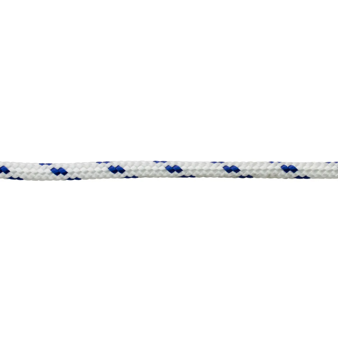 Suki Seil geflochten PES mit Kern 12 mm weiß-blau