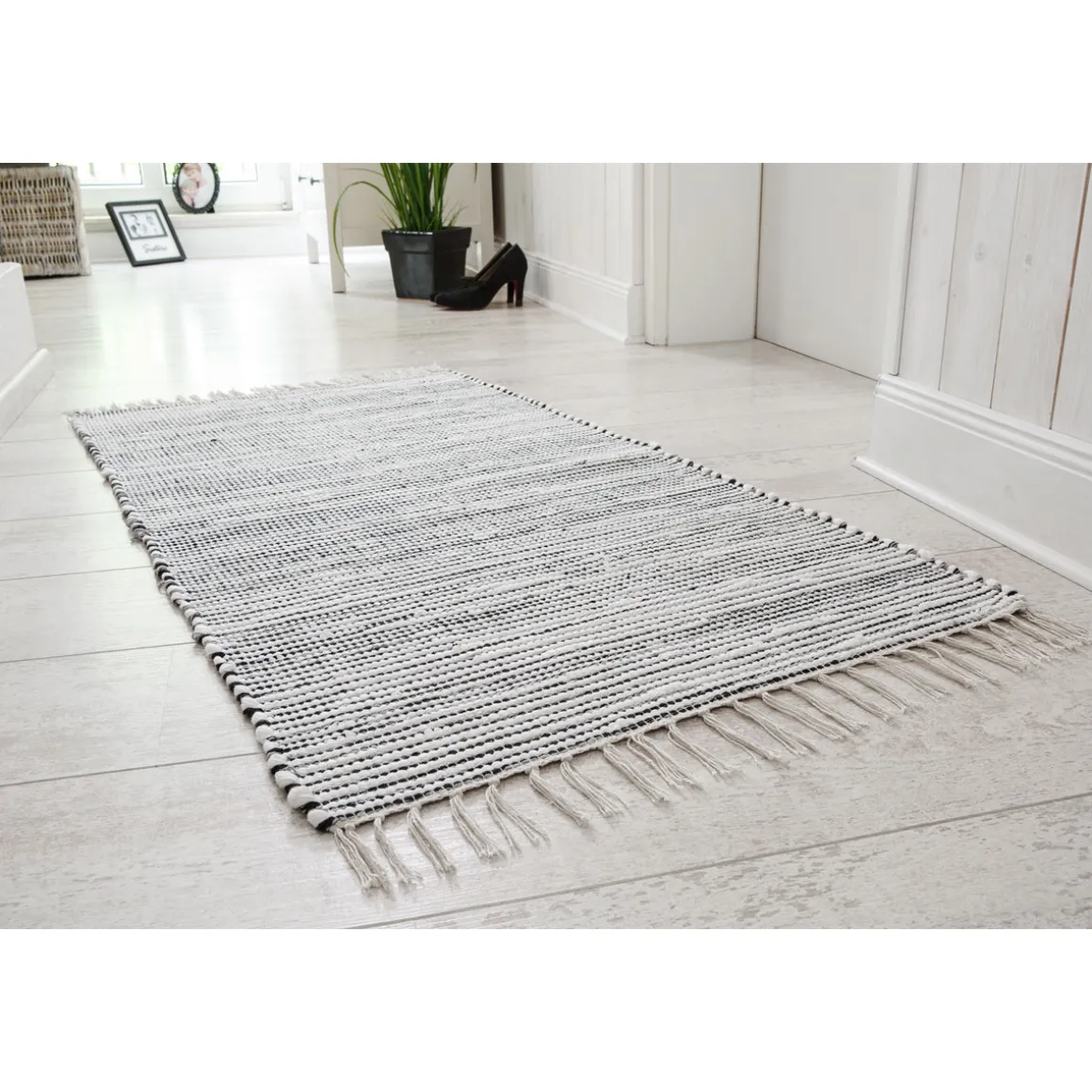 Teppich Kentucky 60 x 120 cm schwarz/weiß
