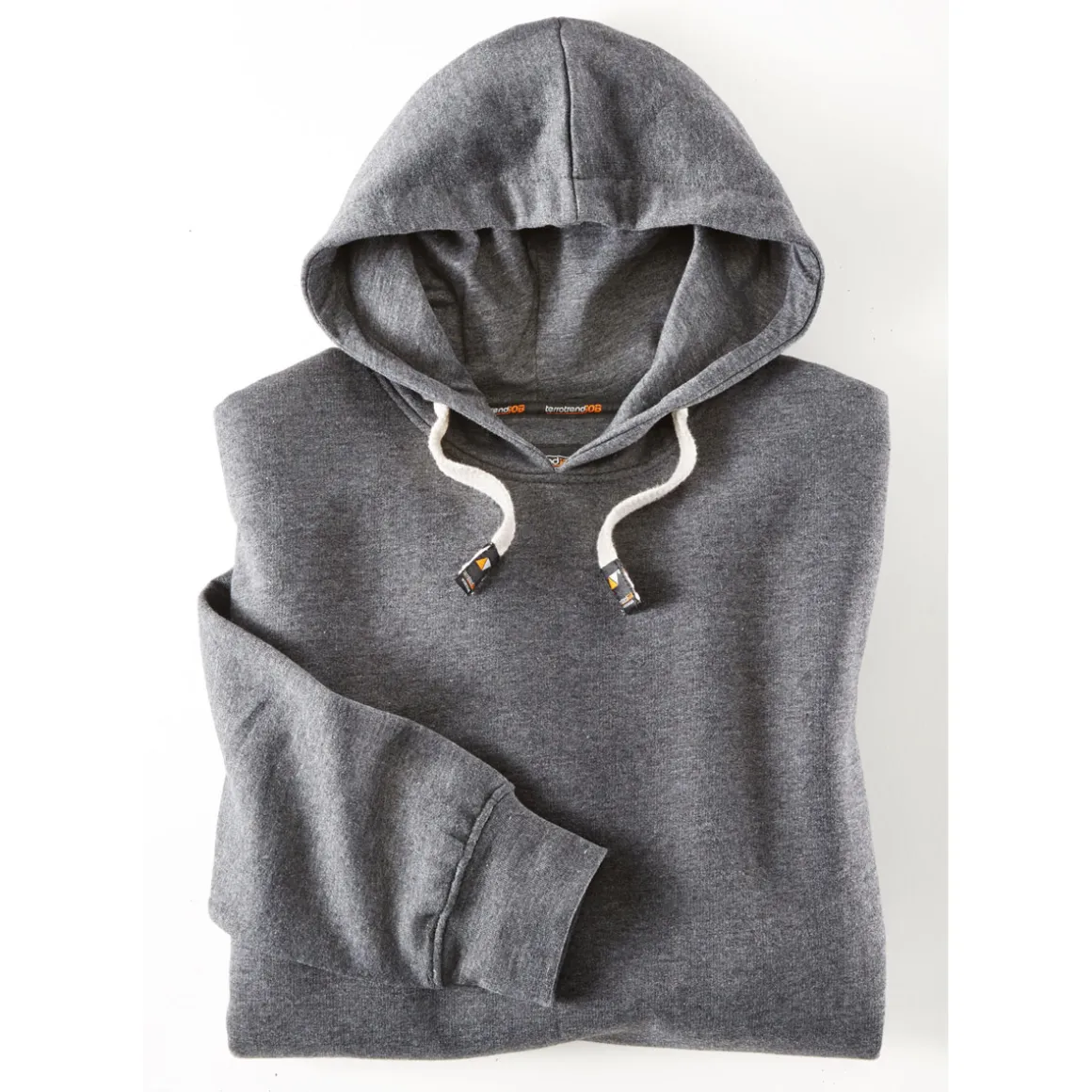 Terratrend Kapuzenpullover anthrazit-melange Größe XL