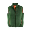 Terrax Workwear Herren Steppweste forstgrün orange Gr. 3XL