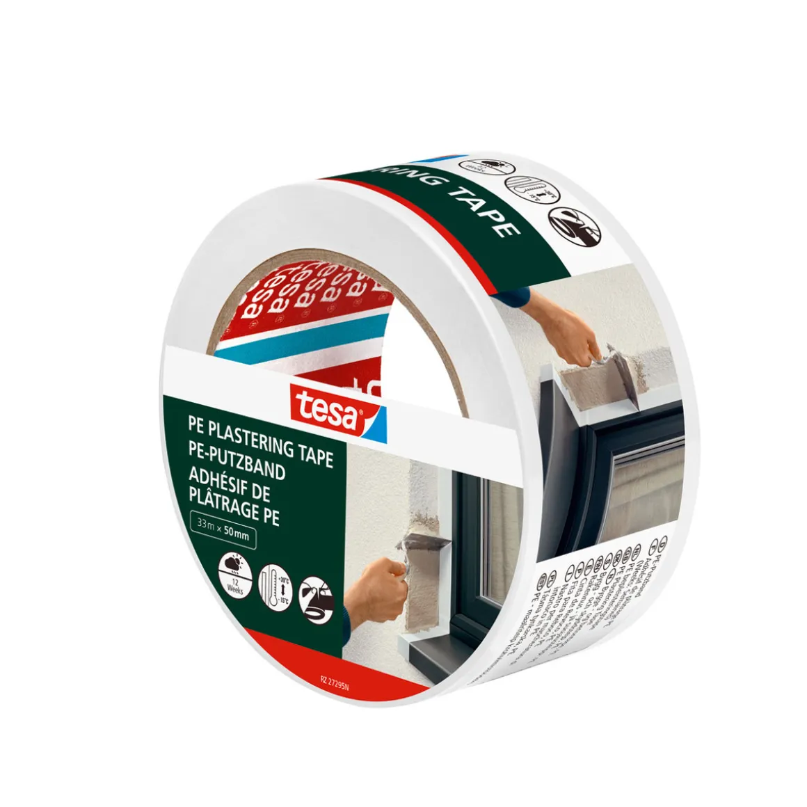 Tesa Putzband PE weiß 33m x 50mm