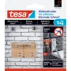 Tesa Klebeschraube für Mauerwerk viereckig 2 Stück Traglast 2 x 5 kg