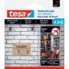 Tesa Klebeschraube für Mauerwerk viereckig 2 Stück Traglast 2 x 2,5 kg