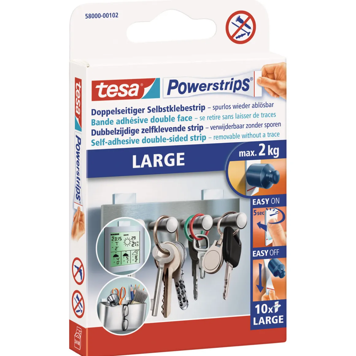 Tesa Powerstrips 10er Pack