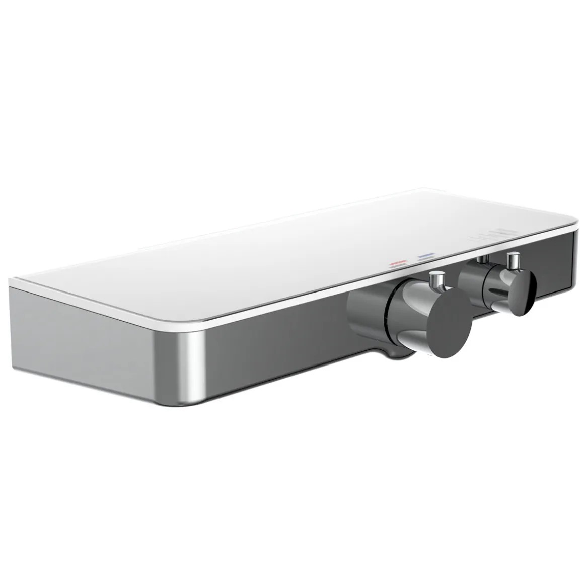 Thermostat-Duscharmatur Ocean chrom/weiß mit Ablage