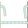Torgriffverbinder Litzclip 4 cm 4 Stück