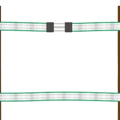 Torgriffverbinder Litzclip 4 cm 4 Stück