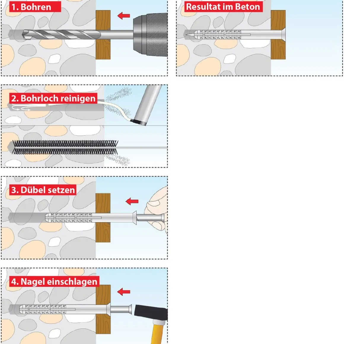 TOX Nageldübel Attack 6/60 50 Stück