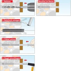 TOX Nageldübel Attack 6/80 50 Stück