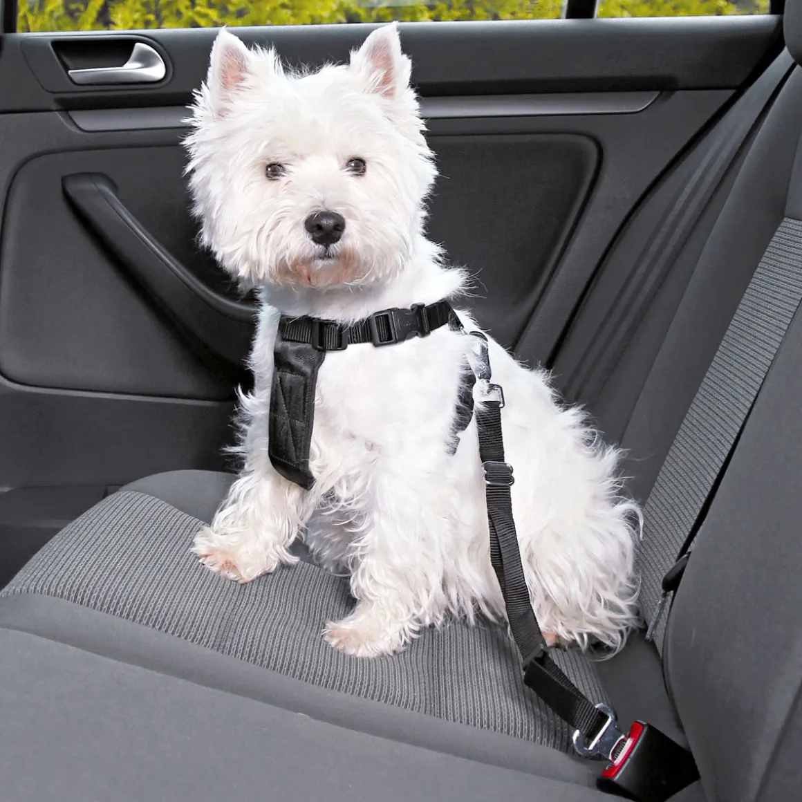 Trixie Auto-Geschirr schwarz L 70-90 cm