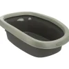 Trixie Be Eco Katzentoilette Carlo mit Rand 38 x 17 x 58 cm anthrazit/grau-grün