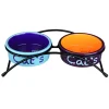 Trixie Cat Napf Set EatonFeet Keramik 2 x 0,3l/12 cm