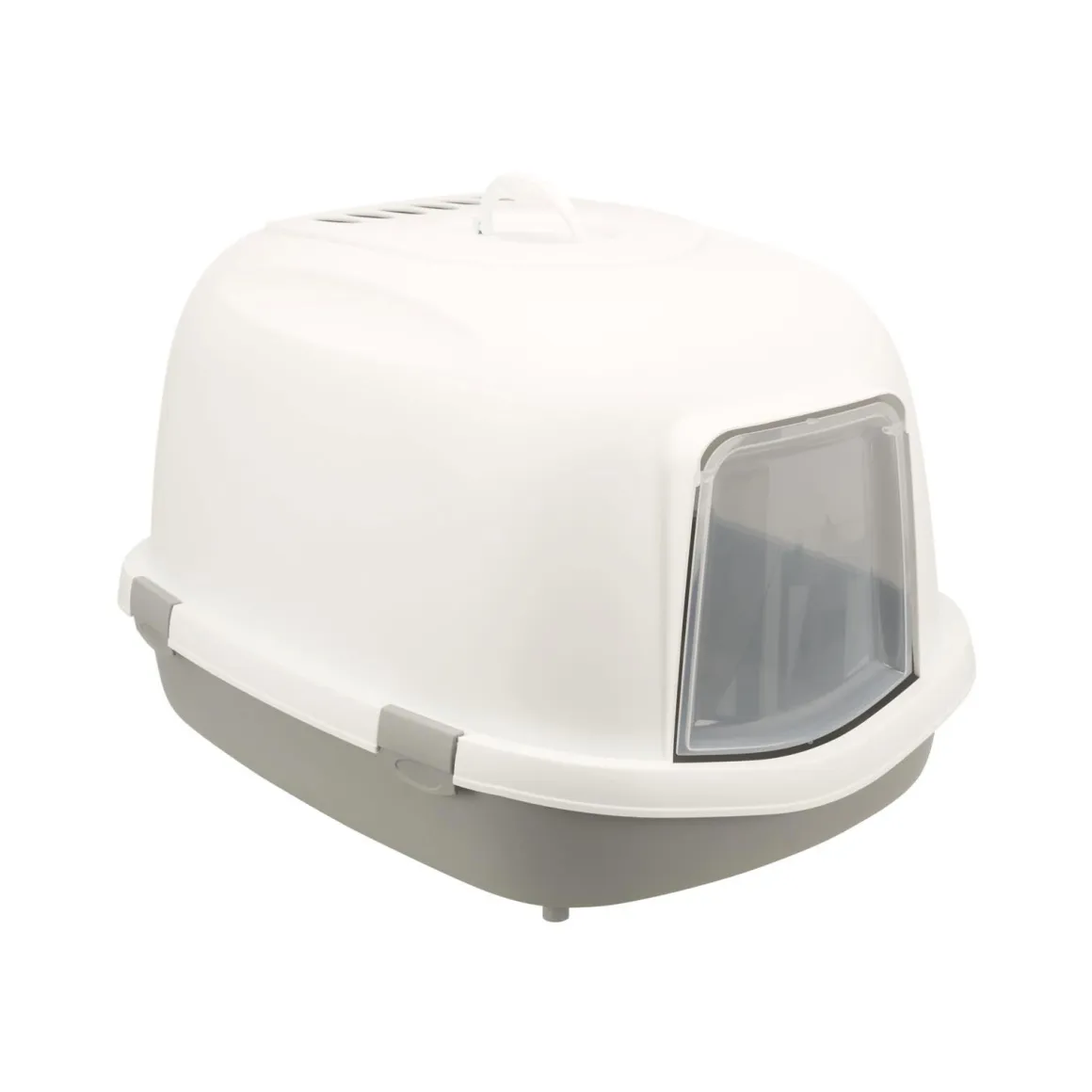 Trixie Katzentoilette Primo XXL Top mit Haube 56 x 47 x 71 cm grau/weiß