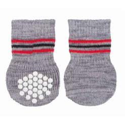 Trixie Anti-Rutsch Hundesocken grau L-XL 2St.