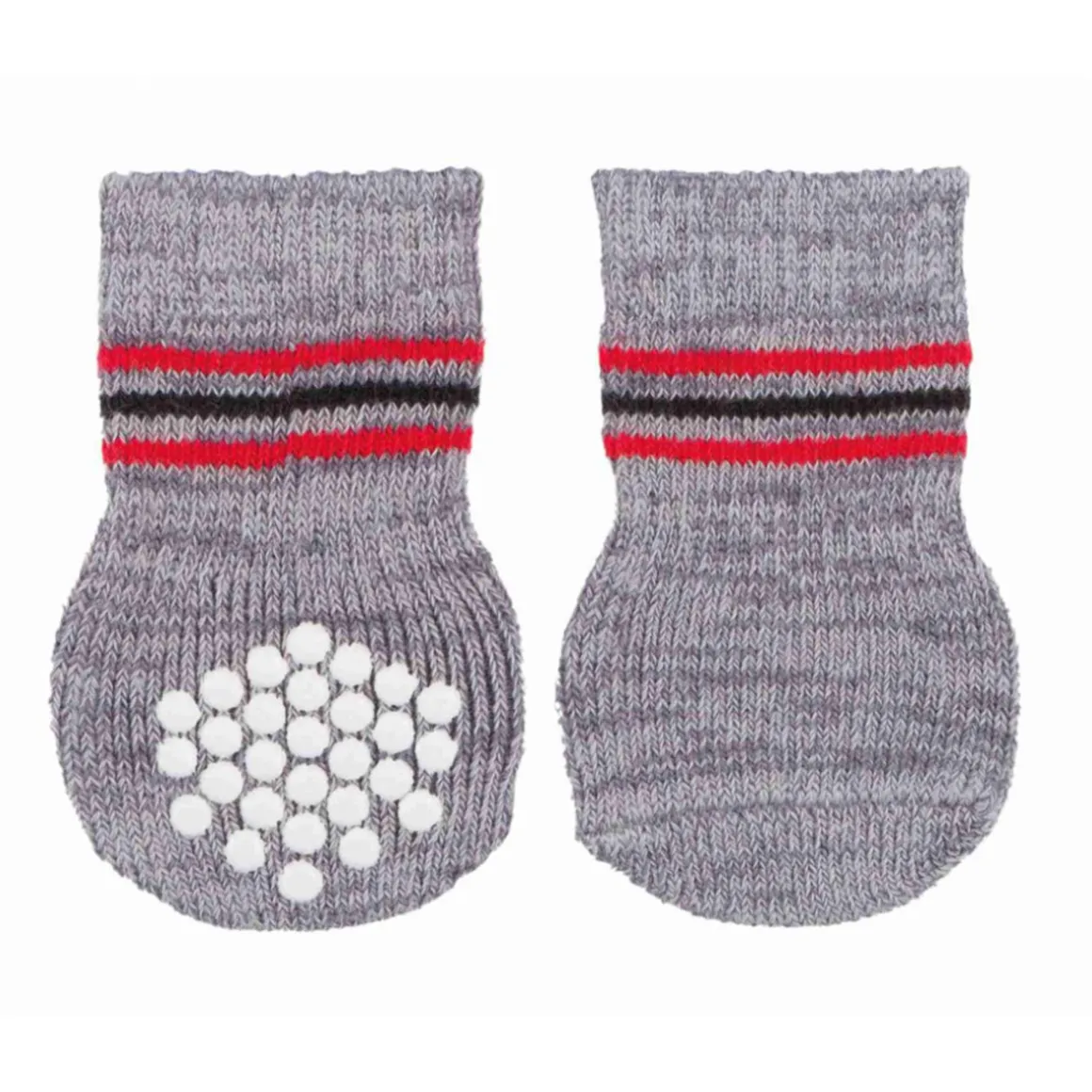 Trixie Anti-Rutsch Hundesocken grau XL 2St.