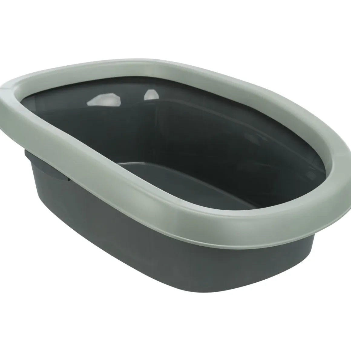 Trixie Be Eco Katzentoilette Carlou Rand 31 x 14 x 43 cm anthrazit/grau-grün