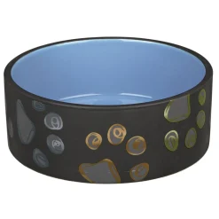 Trixie Keramiknapf Jimmy schwarz/blau 0,75 Liter /, Ø15 cm