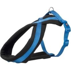 Trixie Premium Geschirr Größe M-L 50-80 cm blau