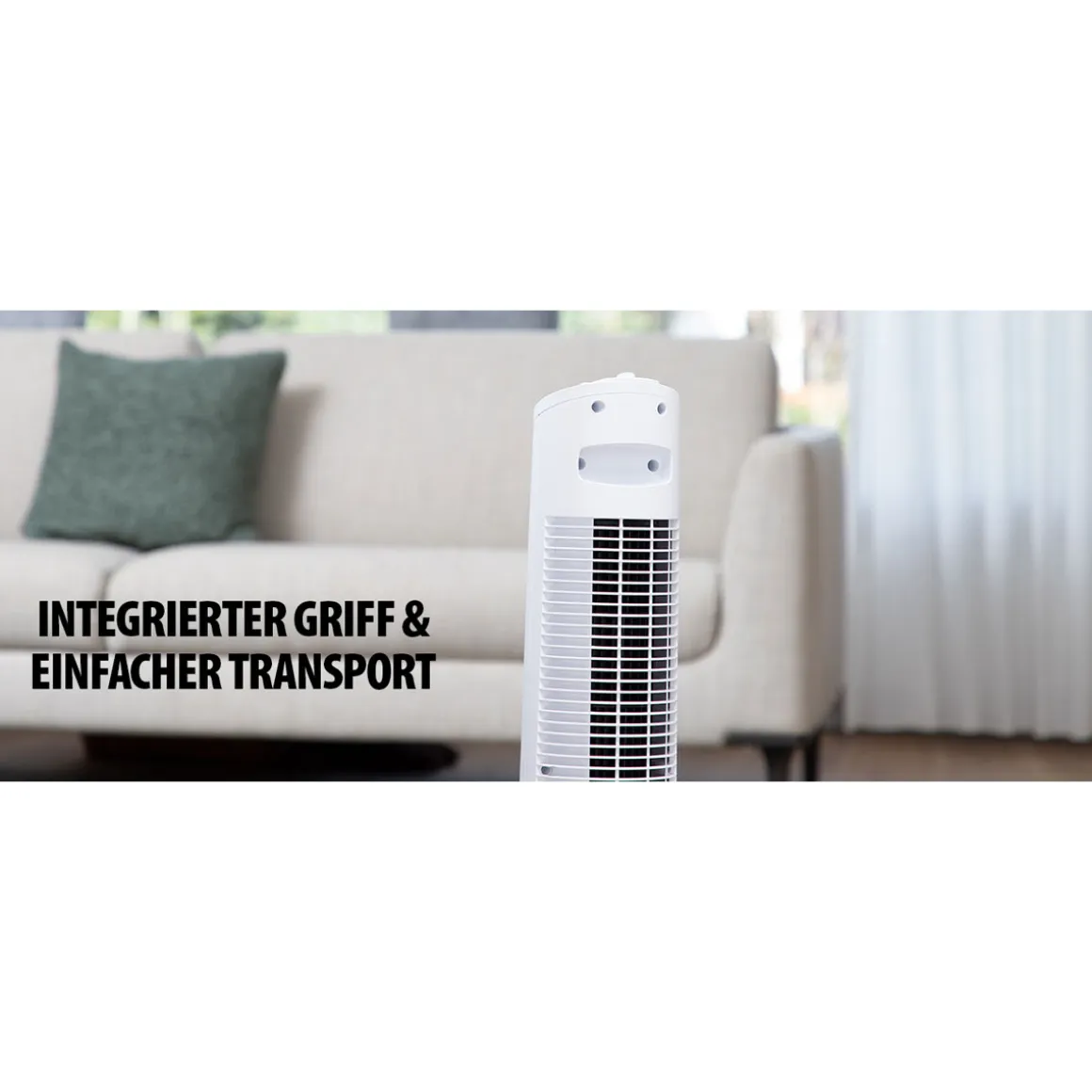 Turm-Ventilator 76 cm weiß