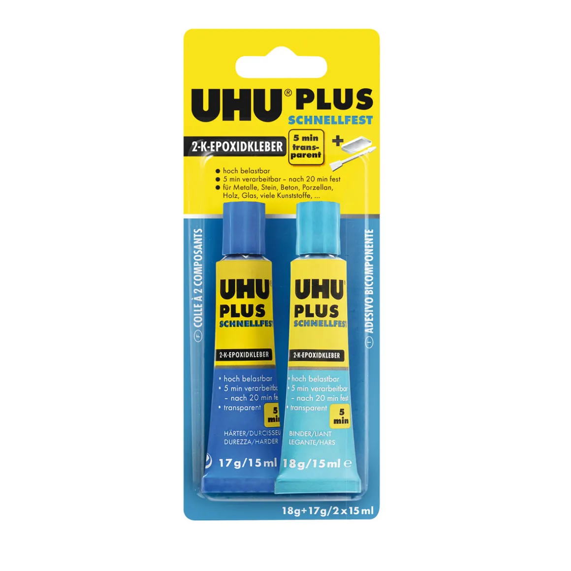 UHU Zwei-Komponenten-Klebstoff plus schnellfest 35 g