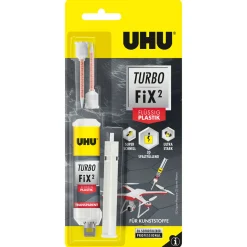 UHU Zwei-Komponenten-Klebstoff „Turbo Fix Plastik“, 10 g
