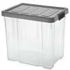 Unibox Puzzle 28 L mit Klickdeckel transparent/anthrazit