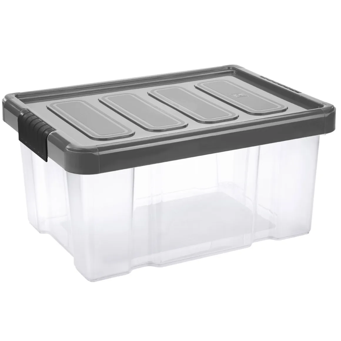Unibox Puzzle 14 L mit Klickdeckel transparent/anthrazit